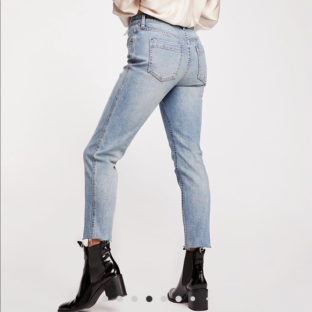 Free People CRVY High-Rise Vintage Straight Jeans